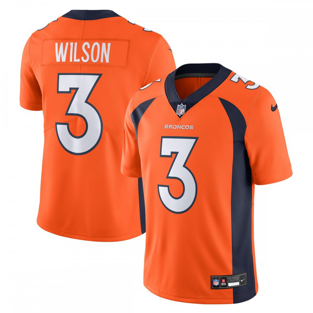 Russell Wilson Denver Broncos Nike Vapor Untouchable Limited Jersey - Orange-Profan Arena
